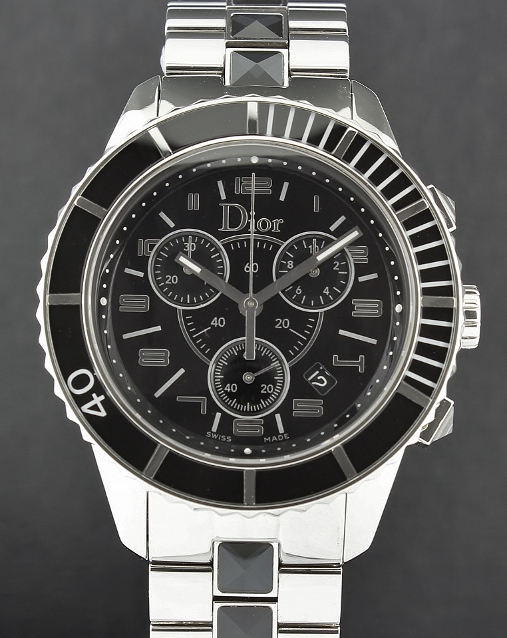 (image for) A CHRISTIAN DIOR STAINLESS STEEL & CERAMIC WATCH / CD114317